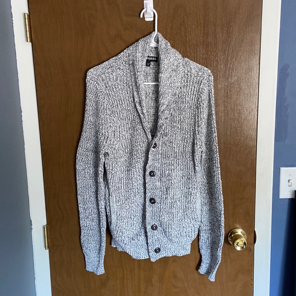 Express Button Up Cardigan Sweater